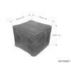 Morden - Square Pouf - Brown - Image 7