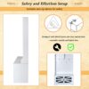 Entryway Bench With Coat Rack, 3 In 1 Design And Adjustable Shelves, Hall Tree With 7 Hooks For Entrance, Living Room - White - Image 13