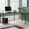 Bambina - Computer Desk - Black / Oak - Image 6