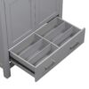 Bathroom Vanity With Single Sink, Combo Cabinet Undermount Sink, Bathroom Storage Cabinet With Two Doors And A Drawer, Soft Closing, Multifunctional Storage, Solid Wood Frame - Gray - Image 20