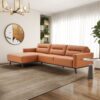 Ella - L-Shaped Left Sectional Couch - Cognac - Image 5