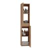 Modern Wall Mounted 30 Inch Bathroom Vanity With Resin Sink And 2 Side Cabinet In Imitative - Imitative Oak - Image 18