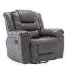 360° swivel And Rocking Home Theater Recliner Manual Recliner Chair With Wide Armrest For Living Room - Gray - Image 8