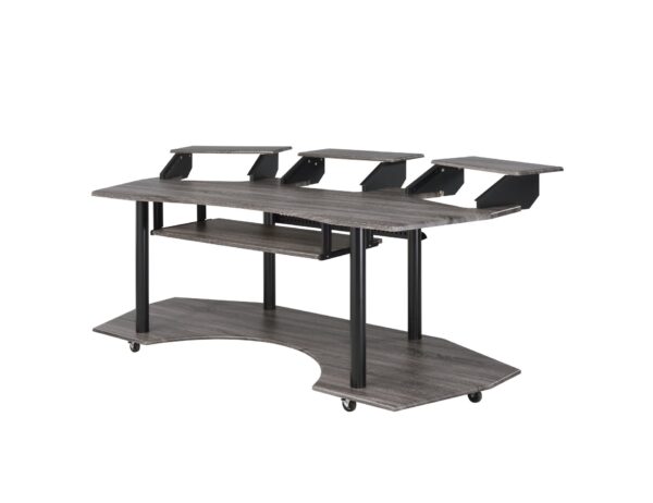 Eleazar - Music Recording Studio Desk - Black Oak
