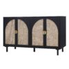 4 Door Cabinet, Suitable For Bedroom - Black - Image 8