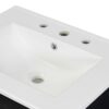 Bathroom Vanity Combo With Ceramic Sink, Luxurious Space-Saving Vanity, 2 Soft Close Doors - Black - Image 18