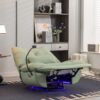 270 Swivel Glider Recliner Chair, Power Recliner Rocking Chair, USB Port Charge For Nursery Chair With Atmosphere Lamp For Living Room Bedroom Apartment - Green - Image 6