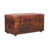 Buffalo - Hide Leather Storage Trunk - Brown - Image 2
