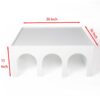 Multifunctional 4 Tier Book Shelf & Coffee Table For Living Room Bedroom Dining Room Study Entryway, Creative Furniture Floor Bookshelf, Minimalist Organizer Storage Shelves - White - Image 9
