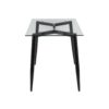 Clara - Contemporary Table - Black / Clear - Image 2