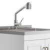 Cardinal - Laundry Cabinet With Faucet And Stainless Steel Sink - White - Image 5