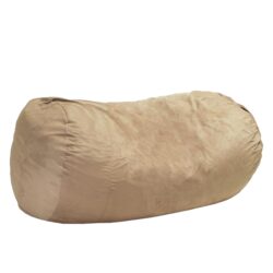 Jasper - Traditional 8 Foot Suede Cylindrical Bean Bag - Tuscany