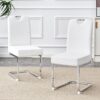 Coaster Home Furnishings White Dining Chairs With Built In Spring Packages & Ergonomic Design (Set of 4) Upholstery - White - Image 7