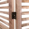 Panel Wooden Folding Room Divider - Natural - Image 3