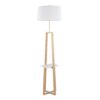 Cosmo - Shelf Contemporary / Glam Floor Lamp - Gold - Image 4