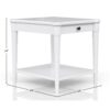 End Table With Storage Drawer - White - Image 7