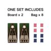 4X2 Ft Large Size Cornhole Board (Set of 2), Outdoor Game Board Set With 8 Bean Bags, Perfect For Lawn, Backyard, Beach, Park - White / Green - Image 8