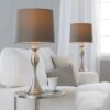 Ashland - Contemporary Table Lamp (Set of 2) - Nickel / Taupe Satin - Image 5