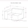 Rex - Left Arm Sofa Module - Brown - Image 13