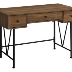 Computer Desk For Home Office, Laptop, Storage Drawers, Transitional - Walnut