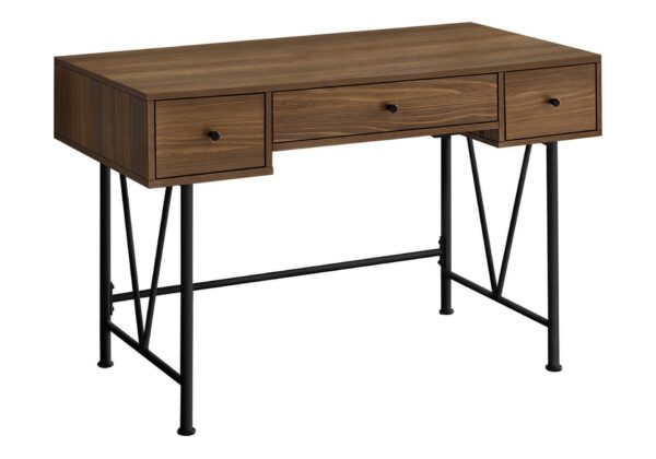 Computer Desk For Home Office, Laptop, Storage Drawers, Transitional - Walnut