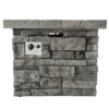 Outdoor Square Propane Fire Pit 40, 000 Btu - Gray - Image 5