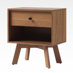 Mid-Century Modern Minimalist 1 Drawer Nightstand - Mocha