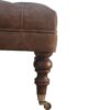 Buffalo - Leather Ottoman - Brown - Image 6