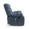 Contemporary Massage Recliner With Pillow Tufted Design - Charcoal - Image 12