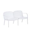 Luna - Outdoor Patio Loveseat - White / Green - Image 9