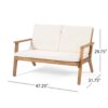Avacyn - Outdoor 4 Seater Chat Set With Cushions - Natural / Cream - Image 12