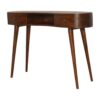 Wave Writing Desk, 2 Drawer - Chestnut - Image 7