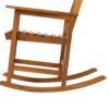 Acacia Indoor Rocking Chair, Outdoor Solid Patio Furniture New Style - Light Brown - Image 19