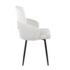 Dahlia - Contemporary Dining Chair (Set of 2) - Cream - Image 3