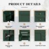 Bathroom Vanity With Top Sink, Modern Bathroom Storage Cabinet, 2 Drawers And A Tip-Out Drawer, Single Sink Bathroom Vanity - Green - Image 6