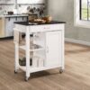 Ottawa - Kitchen Cart - Black / White - Image 8