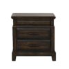 2 Drawer Nightstand Elegant Design - Mahogany - Image 2