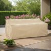 Shiled - Patio Outdoor 3 Seater Sofa Cover Fabric Weather Resistant - Beige - Image 2