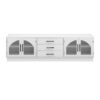Modern Minimalist TV Stand For TVs Up To 75", Entertainment Center Media Console Cabinet With Adjustable Shelves For Living Room - White - Image 15