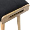 Velvet Tray Style Footstool - Black - Image 6