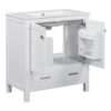 Bathroom Vanity With Single Sink, Combo Cabinet Undermount Sink, Bathroom Storage Cabinet With Two Doors And A Drawer, Soft Closing, Multifunctional Storage, Solid Wood Frame - White - Image 12