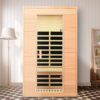 Hemlock - 2 Person Far Infrared Roof Embedded Indoor Sauna Room - Natural Wood - Image 4