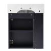 Modern Floating Bathroom Vanity With Ceramic Basin, Perfect For Small Bathrooms, Left Side Storage - Black - Image 16