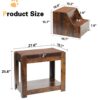 Pet Bunk Bed With Removable Step For Dogs And Cats, Multi-Level Bed Window Perch Seat Platform With Cushion And Cat Scratch Pad, Indoor Use - Dark Brown - Image 12