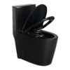 1.1 / 1.60 Gpf Dual Flush 1 Piece Toilet, Water Saving Elongated Comfort Height Floor Mounted, Soft Close Seat, 1000 Gram Map Flushing Score Toilet - Matte Black - Image 17
