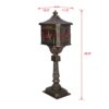 Cast Aluminum Mail Box, Postal Box, Mailbox - Bronze - Image 12