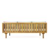 Claremont - 3 Seater Daybed With Rattan Arms - Light Gray - Image 8