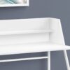 Computer Desk For Home Office, Laptop, Storage Shelves, Contemporary Convenient Design - White - Image 10