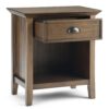 Acadian - Bedside Table - Rustic Natural Aged Brown - Image 3