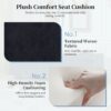 Textured Fabric Ottoman Bench With Hinged Lid - Dark Blue - Image 8